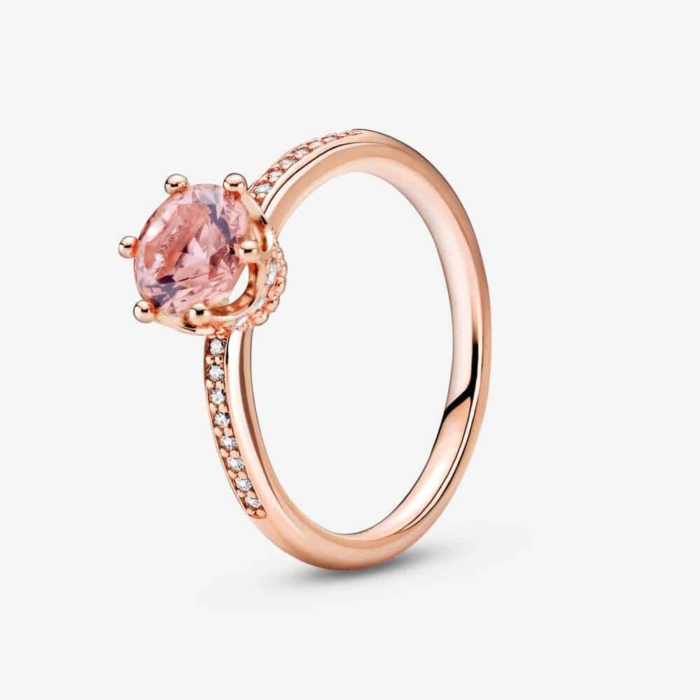 Bague Solitaire Couronne Scintillante Rose 79,00 € - 188289C01 Bague Solitaire Couronne Scintillante Rose 79,00 € - 188289C01