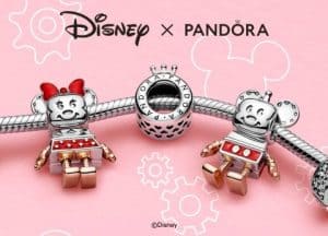 Charm Disney Pandora 20 ans : Mickey et Minnie