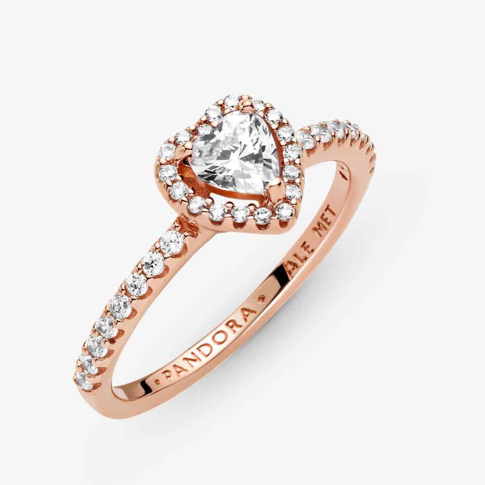 Bague Cœur Blanc Surélevé Scintillant 89,00 € - 188421C02 Bague Cœur Blanc Surélevé Scintillant 89,00 € - 188421C02