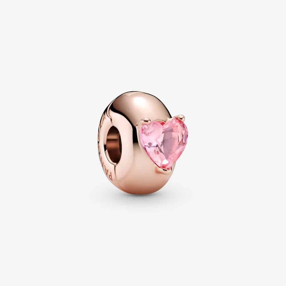 Charm Clip Solitaire Cœur Rose 39,00 € - 789203C01 Charm Clip Solitaire Cœur Rose 39,00 € - 789203C01