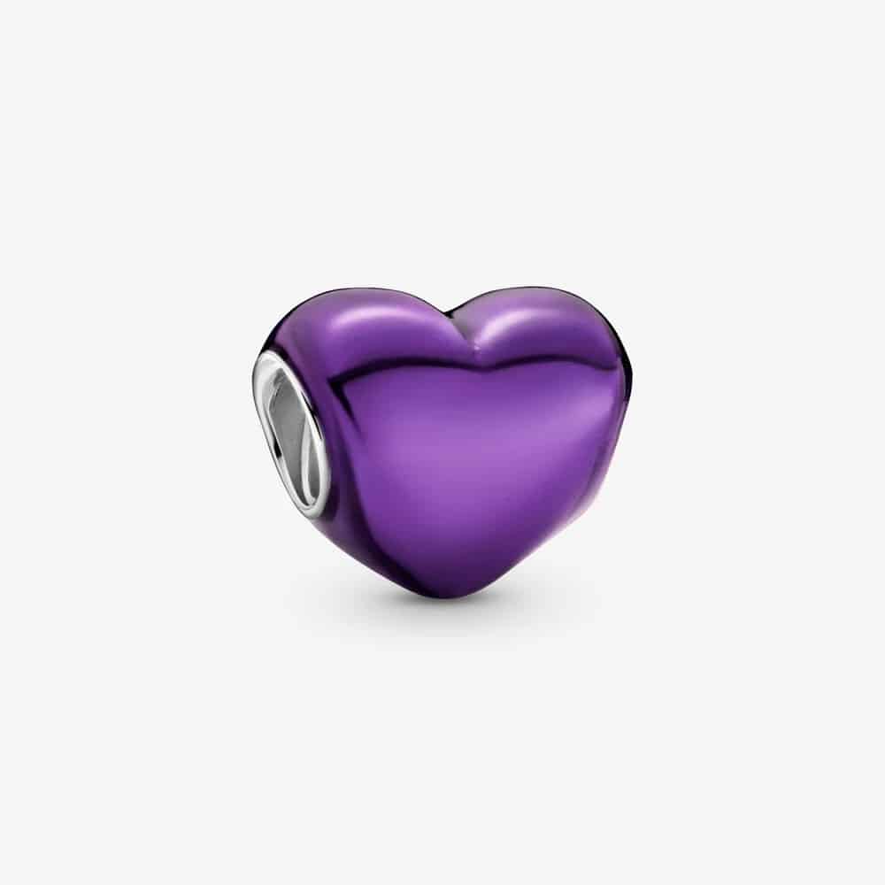 Charm Cœur Violet Métallique 35,00 € - 799291C01 Charm Cœur Violet Métallique 35,00 € - 799291C01
