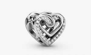 Charm Cœurs Entrelacés Scintillant 49,00 € - 799270C01