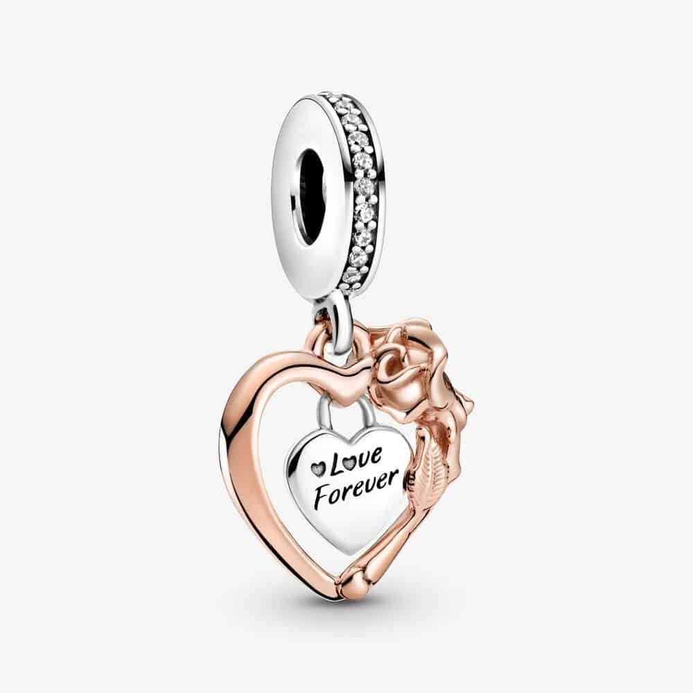 Charm Pendant Cœur & Rose 59,00 € - 789290C01 Charm Pendant Cœur & Rose 59,00 € - 789290C01