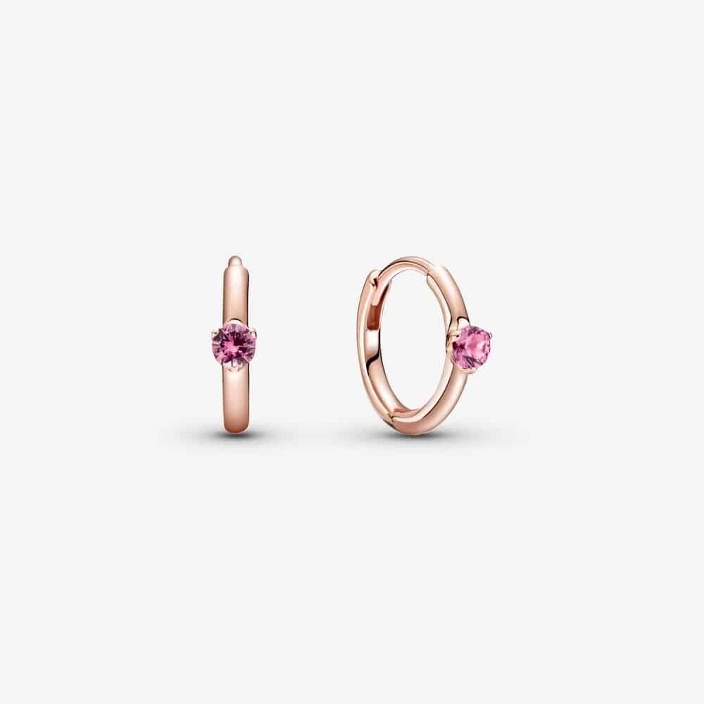 Créoles Enveloppantes Solitaire Rose 49,00 € - 289304C03 Créoles Enveloppantes Solitaire Rose 49,00 € - 289304C03