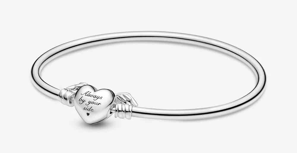 Bracelet Jonc Cœur Ailé Pandora Moments - 599379C00 Bracelet Jonc Cœur Ailé Pandora Moments - 599379C00