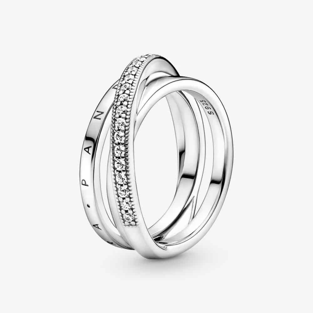 Anneau Triple Pavé Croisé 89,00 € – 199057C01 Anneau Triple Pavé Croisé 89,00 € – 199057C01