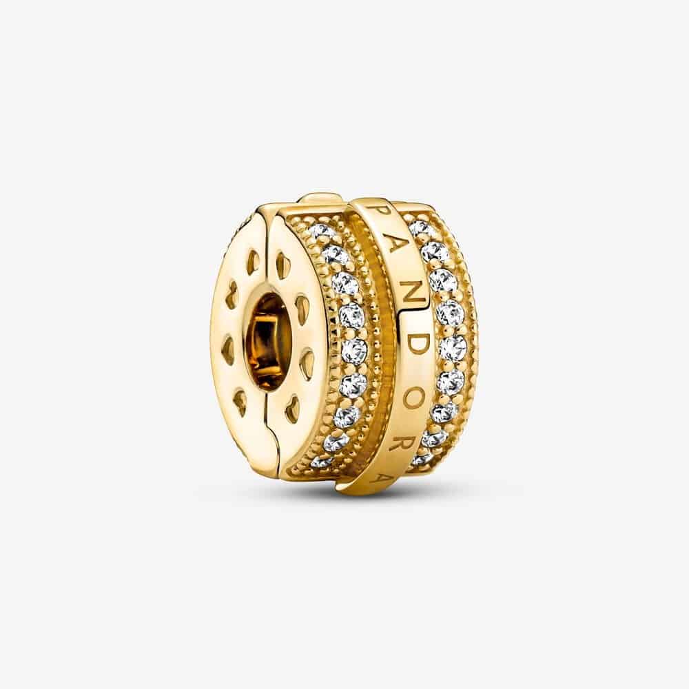 Charm Clip Lignes Pavé et Logo Scintillant 59,00 € - 769042C01 Charm Clip Lignes Pavé et Logo Scintillant 59,00 € - 769042C01