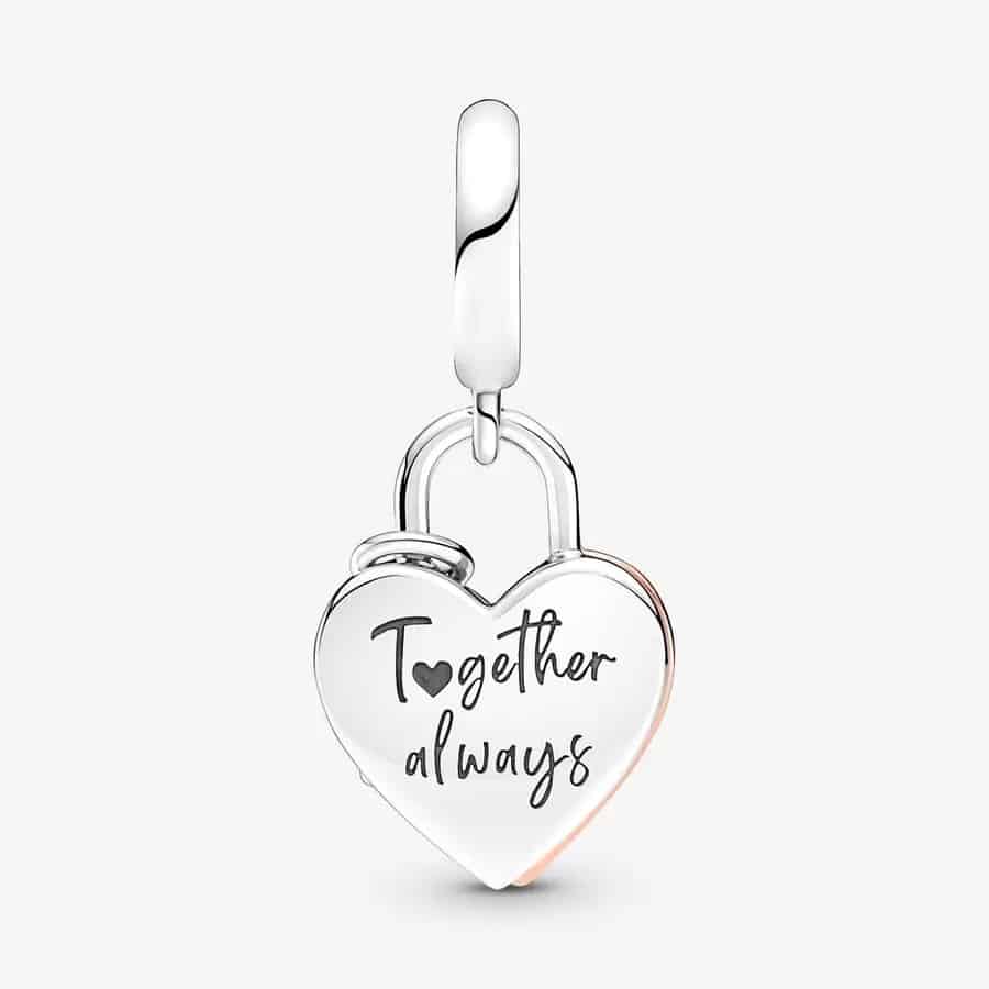 Dos du Charm Pendant Double Cadenas Cœur 59,00 € - 780087C01 Dos du Charm Pendant Double Cadenas Cœur 59,00 € - 780087C01