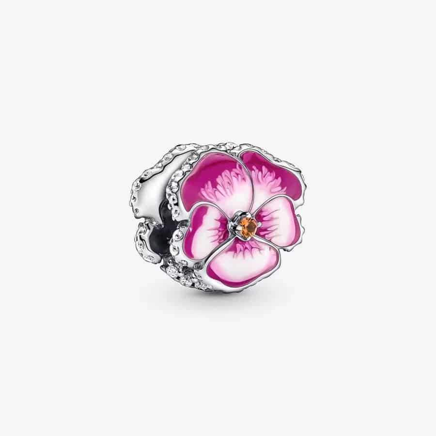 Charm Pensée Rose 49,00 € - 790777C01 Charm Pensée Rose 49,00 € - 790777C01