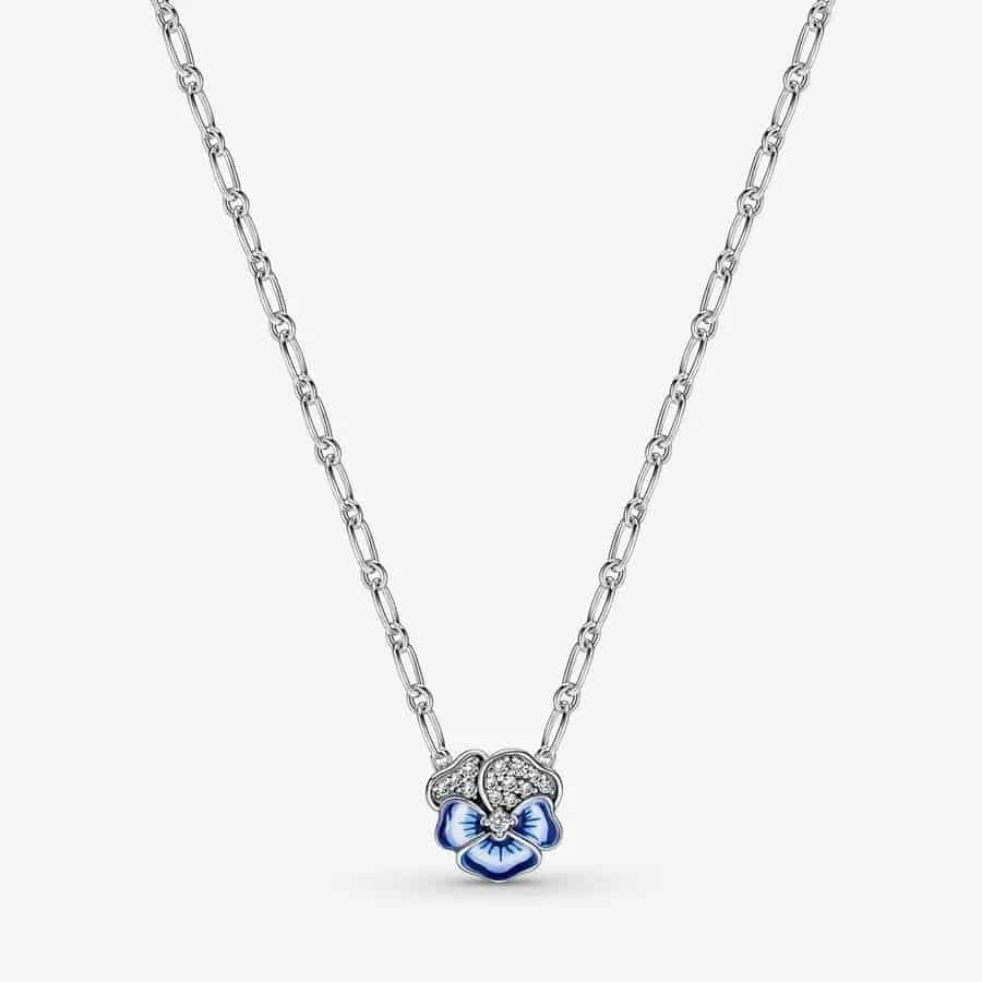 Collier avec Pendentif Pensée Bleue 89,00 € - 390770C01 Collier avec Pendentif Pensée Bleue 89,00 € - 390770C01
