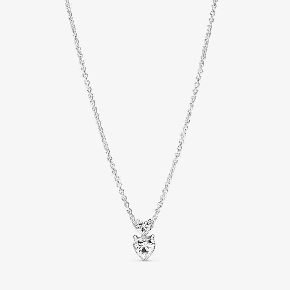 Collier Scintillant Pendentif Cœur Double 79,00 € - 391229C01 Collier Scintillant Pendentif Cœur Double 79,00 € - 391229C01