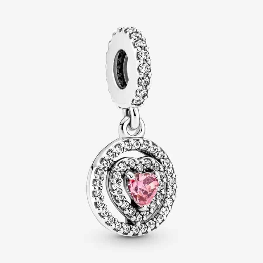 Charm Pendant Cœur Halo Double Scintillant 59,00 € - 791476C01