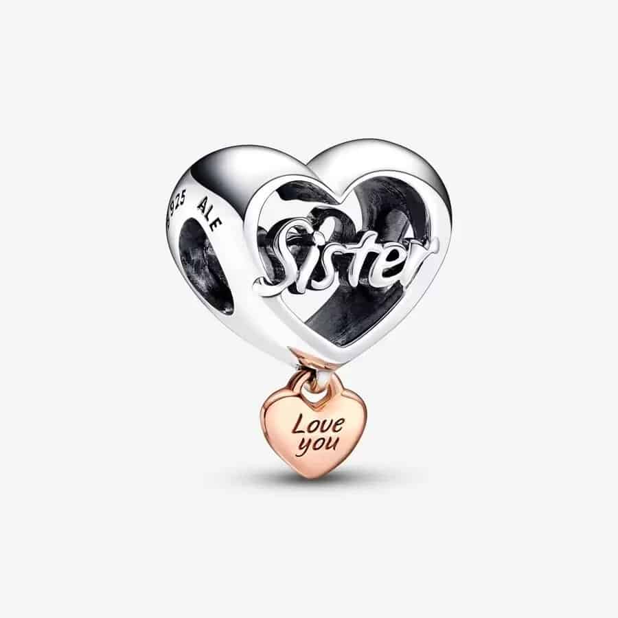 Charm Cœur de Sœur Rose 39,00 € - 782244C00 Charm Cœur de Sœur Rose 39,00 € - 782244C00