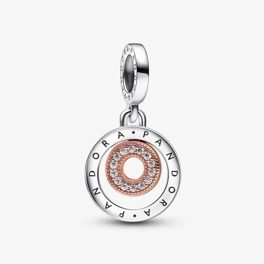 Charm Pendant Cercles Logo Bicolore Pandora Signature 59,00 € - 782287C01 Charm Pendant Cercles Logo Bicolore Pandora Signature 59,00 € - 782287C01