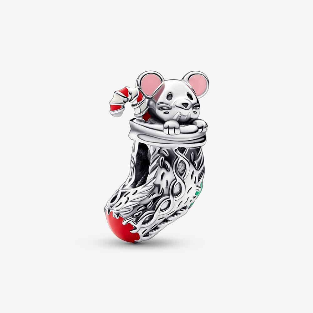 Charm Festif Souris & Chaussette - 792366C01 Charm Festif Souris & Chaussette - 792366C01