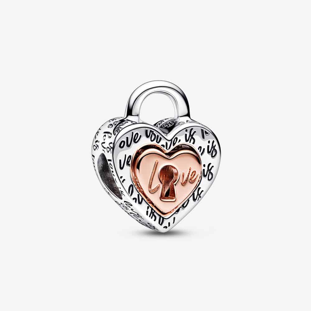 Charm Cœur Séparable Cadenas Bicolore 59,00 € - 782505C00 Charm Cœur Séparable Cadenas Bicolore 59,00 € - 782505C00