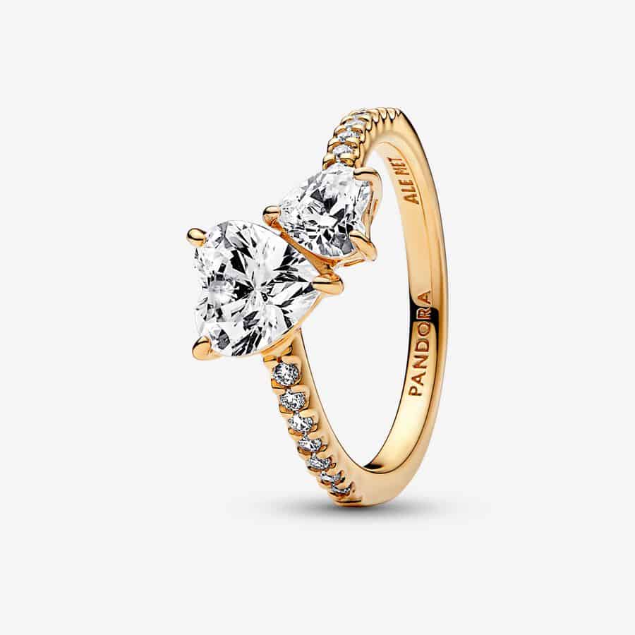 Bague Scintillante Cœur Double 119,00 € - 161198C01 Bague Scintillante Cœur Double 119,00 € - 161198C01