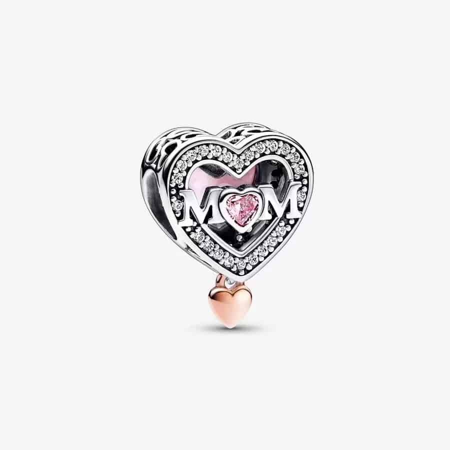 Charm Maman & Cœur Ajouré Bicolore 59,00 € - 792653C01 Charm Maman & Cœur Ajouré Bicolore 59,00 € - 792653C01