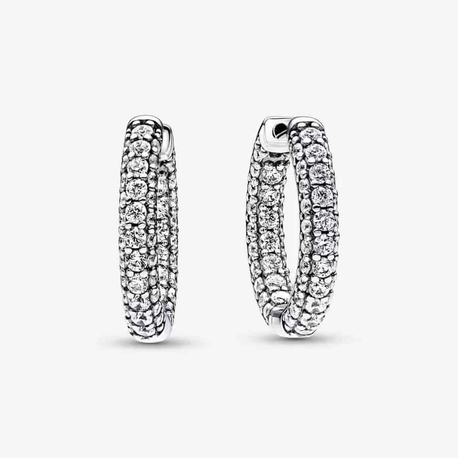 Créoles Rang Pavées Pandora Timeless 89,00 € - 292624C01 Créoles Rang Pavées Pandora Timeless 89,00 € - 292624C01