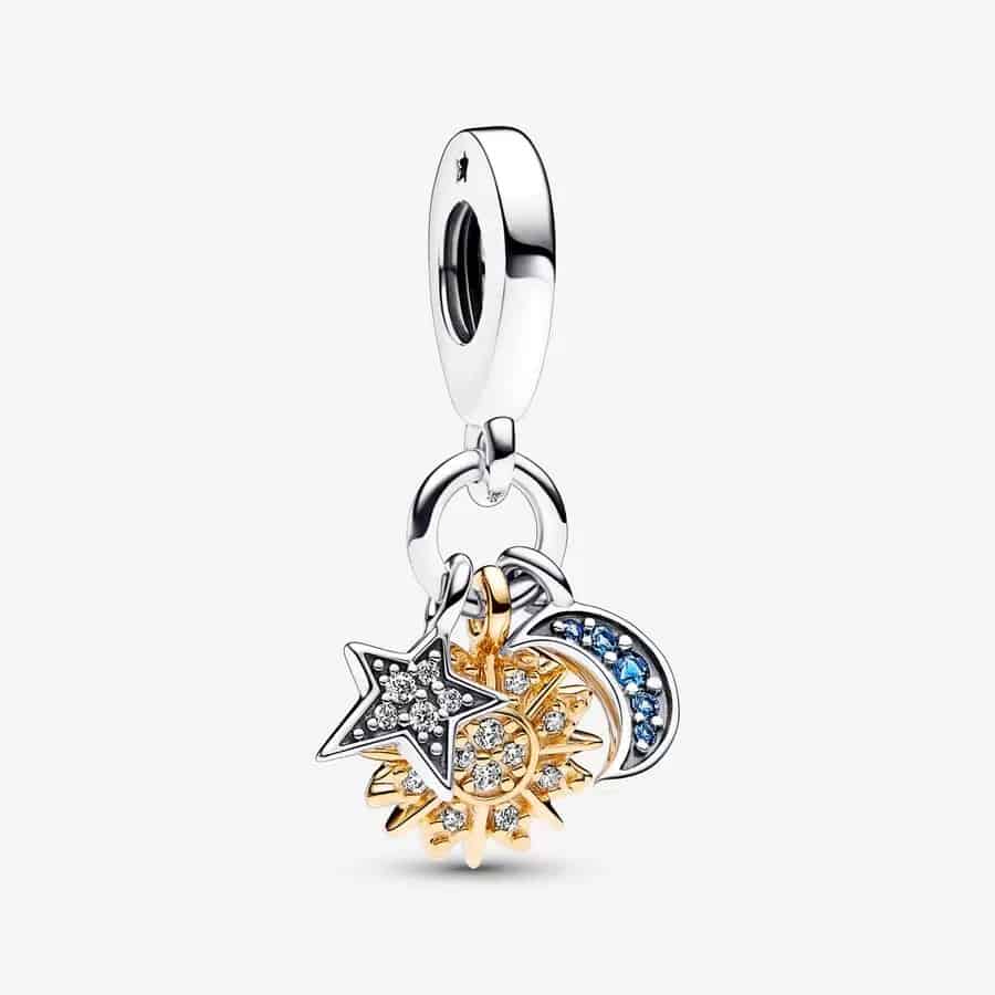 Charm Pendant Triple Céleste Bimatière 69,00 € - 762676C01 Charm Pendant Triple Céleste Bimatière 69,00 € - 762676C01