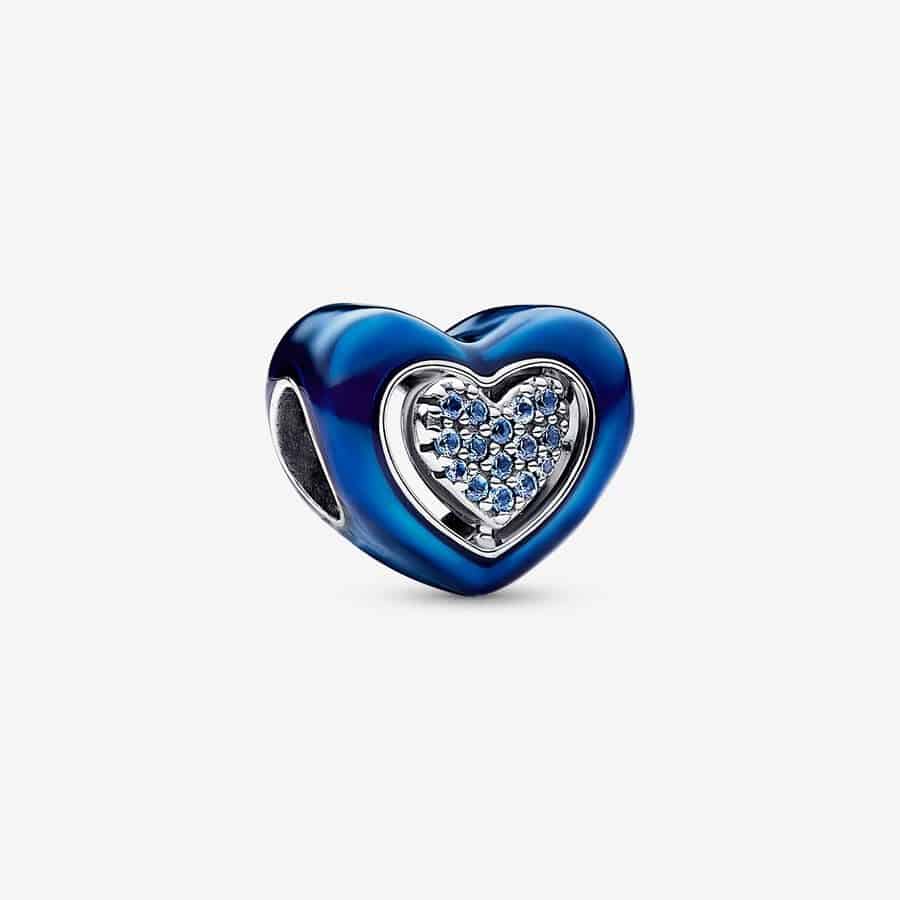 Charm Cœur Rotatif Bleu 49,00 € - 792750C01 Charm Cœur Rotatif Bleu 49,00 € - 792750C01