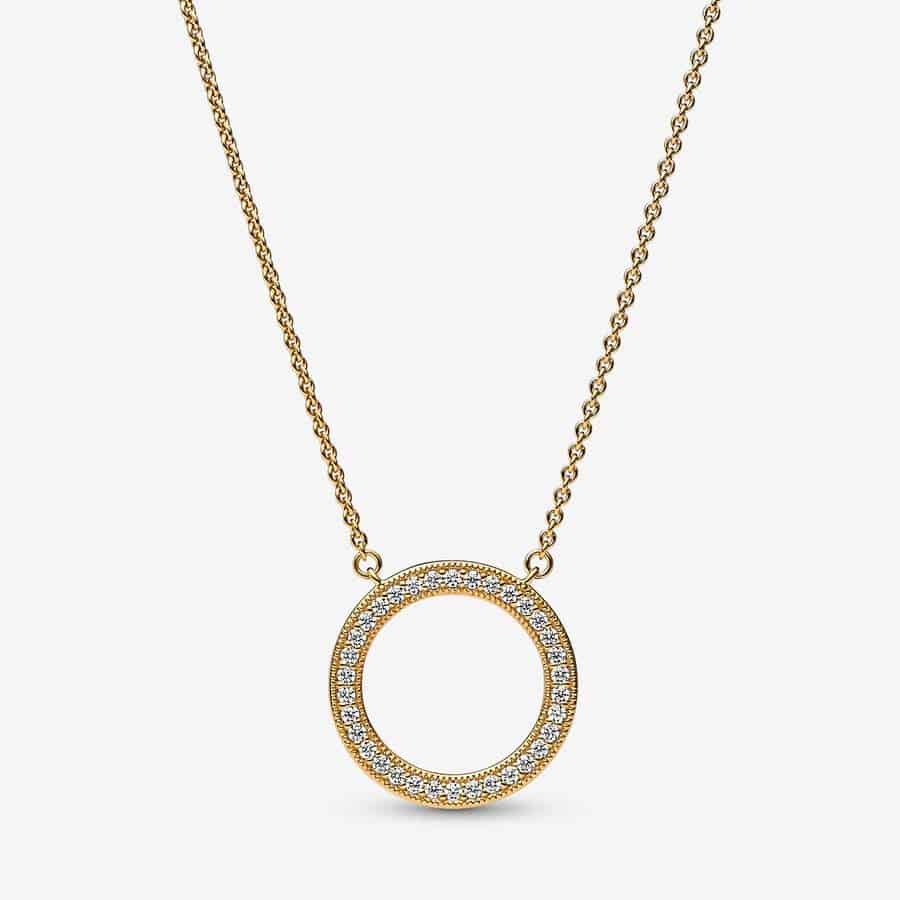Collier avec Pendentif Cercle Pavé et Cœurs Pandora Signature 179,00 € - 362735C01 Collier avec Pendentif Cercle Pavé et Cœurs Pandora Signature 179,00 € - 362735C01
