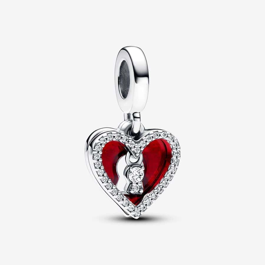 Charm Pendant Double Cœur Rouge et Serrure 59,00 € - 793119C01 Charm Pendant Double Cœur Rouge et Serrure 59,00 € - 793119C01