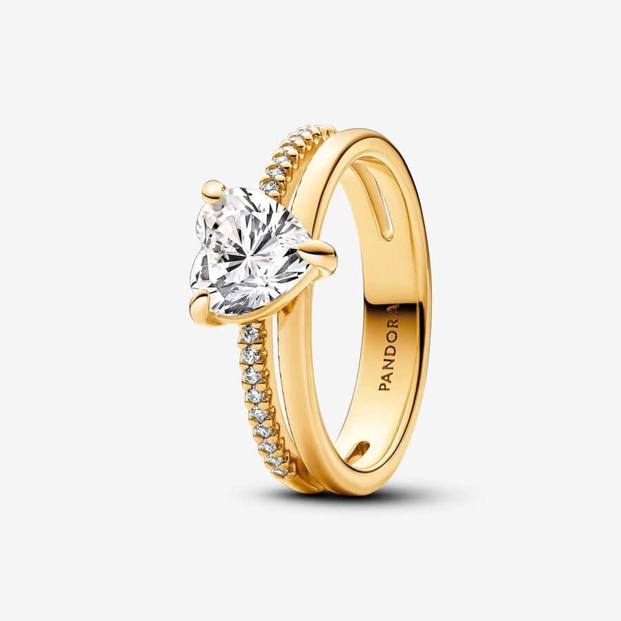 Bague Cœur Anneau Double 99,00 € - 163100C01 Bague Cœur Anneau Double 99,00 € - 163100C01