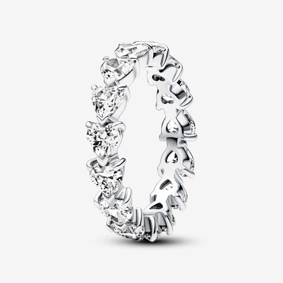 Bague Éternité Rangée de Cœurs 89,00 € - 193103C01 Bague Éternité Rangée de Cœurs 89,00 € - 193103C01