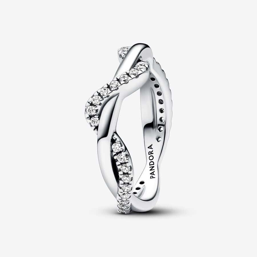 Bague Vagues Entrelacées Scintillantes 59,00 € - 193098C01 Bague Vagues Entrelacées Scintillantes 59,00 € - 193098C01