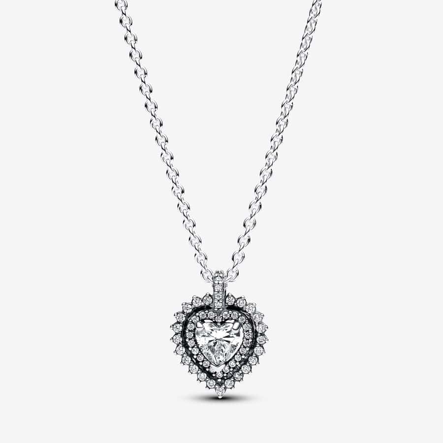 Collier avec Pendentif Halo Cœur Scintillant 89,00 € - 393099C01 Collier avec Pendentif Halo Cœur Scintillant 89,00 € - 393099C01