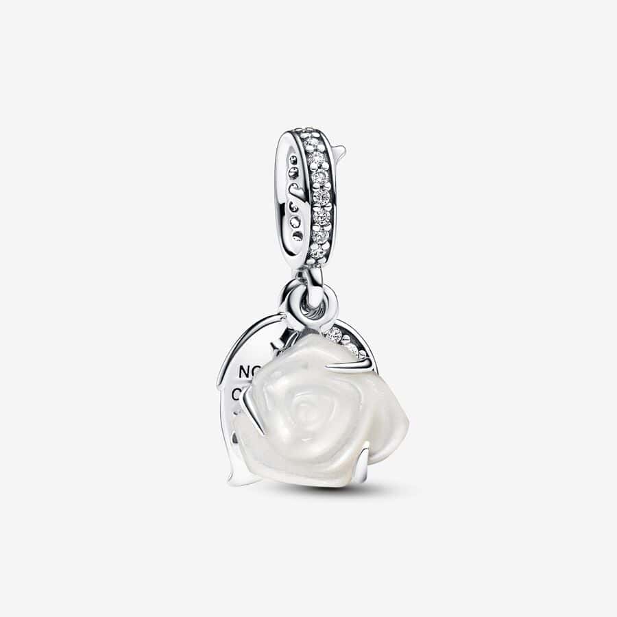 Charm Pendant Double Rose Blanche 69,00 € - 793200C01 Charm Pendant Double Rose Blanche 69,00 € - 793200C01