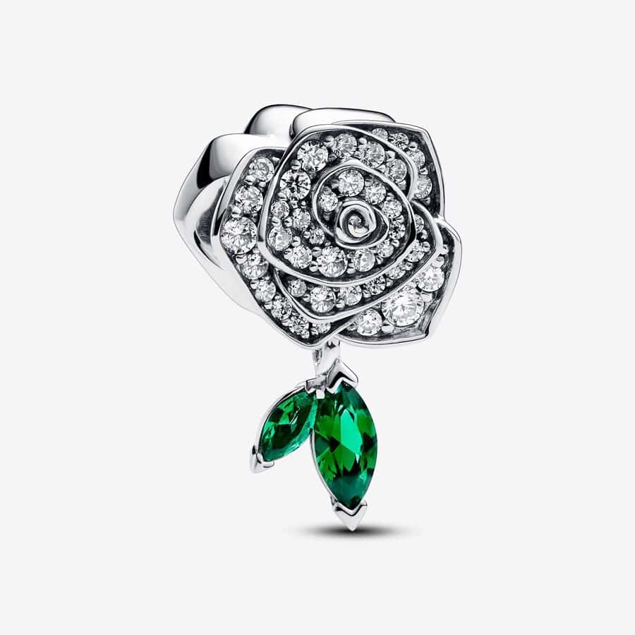 Charm Rose en Fleur Scintillante 59,00 € - 793201C01 Charm Rose en Fleur Scintillante 59,00 € - 793201C01