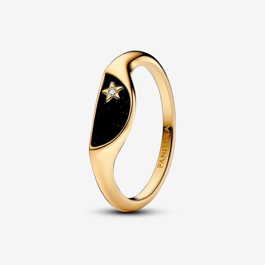 Chevalière Demi-Lune Résine Façon Émail Pandora ME 59,00 € - 163325C01 Chevalière Demi-Lune Résine Façon Émail Pandora ME 59,00 € - 163325C01