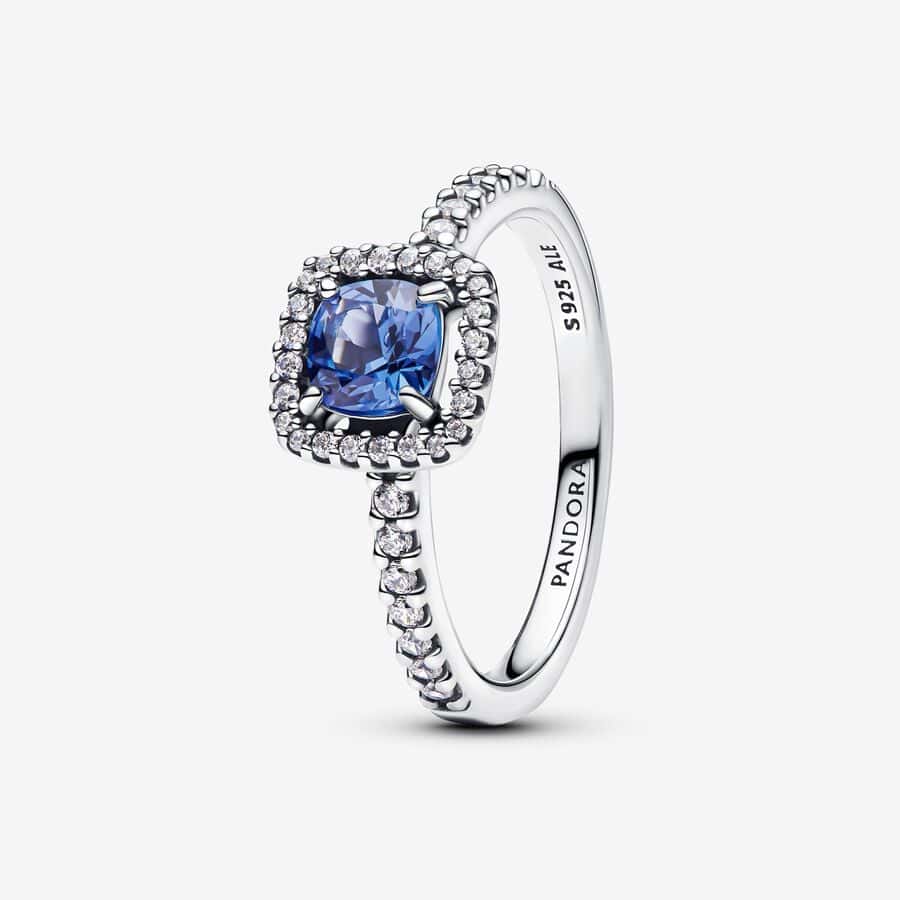 Bague Halo Bleu Carré Scintillant 79,00 € 193555c01 Bague Halo Bleu Carré Scintillant 79,00 € 193555c01